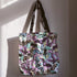 Bats in Lavender Twilight Large Tote Bag in Bat Motif